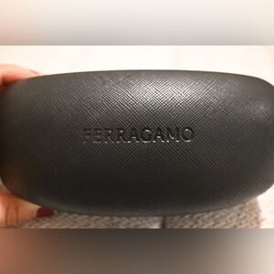 Salvatore Ferragamo Black and Brown Sunglasses